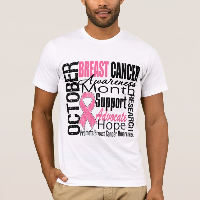 T-shirt Hommage du Mois de sensibilisation au cancer du se (Devant)