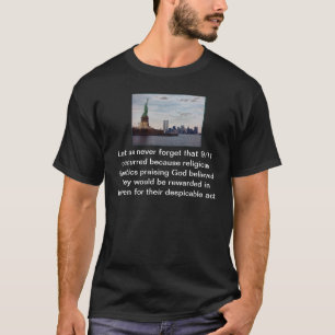 T-shirt Hommage et Rememberence de l'athée 9/11