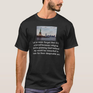 T-shirt Hommage et Rememberence de l'athée 9/11