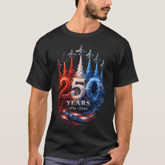 T-shirt Hommage Patriotique 250 Ans d'Aviation