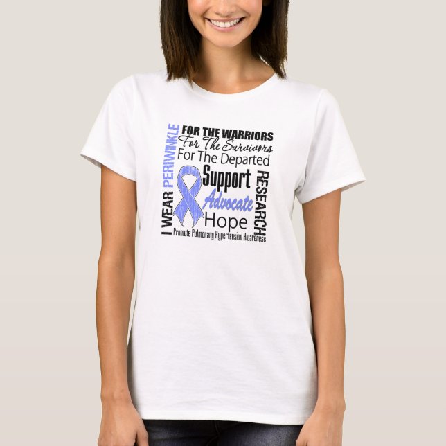 T-shirt Hommage pulmonaire de conscience d'hypertension (Devant)