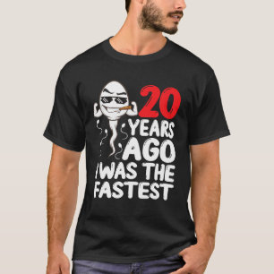 T-shirt Homme 20e Anniversaire Gag robe 20 ans J'étais