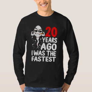 T-shirt Homme 20e Anniversaire Gag Robe Il Y A 20 Ans J'Ét