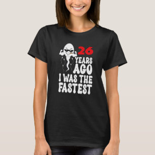 T-shirt Homme 26e Anniversaire Gag robe 26 Ans J'Étais La