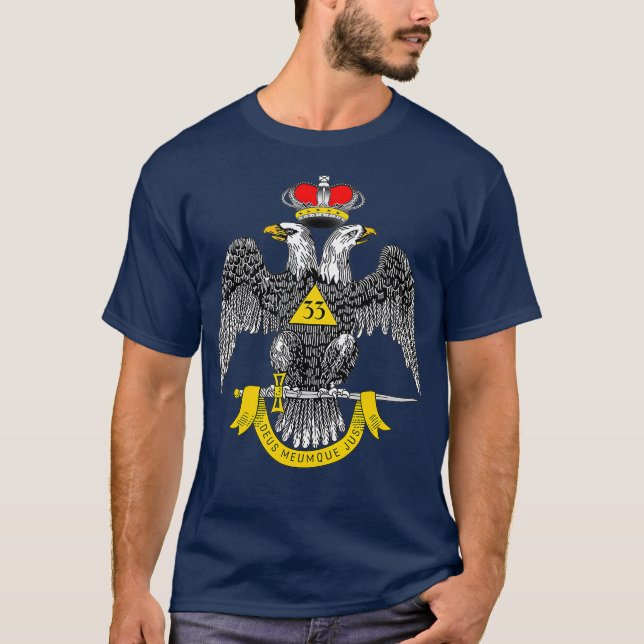 T-shirt Homme 33ème Degré Mason T Masonic Tee Scottish (Devant)