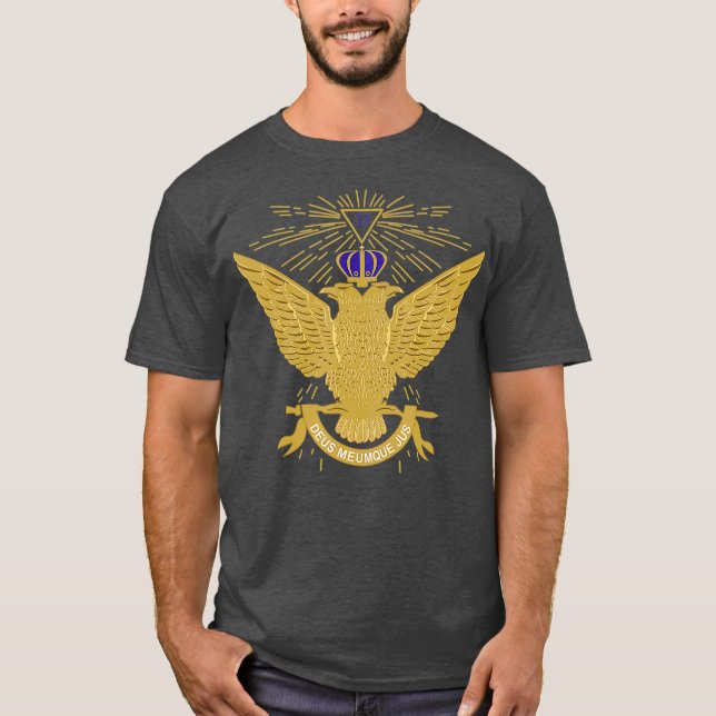 T-shirt Homme 33ème Degré Mason T Masonic Tee Scottish (Devant)
