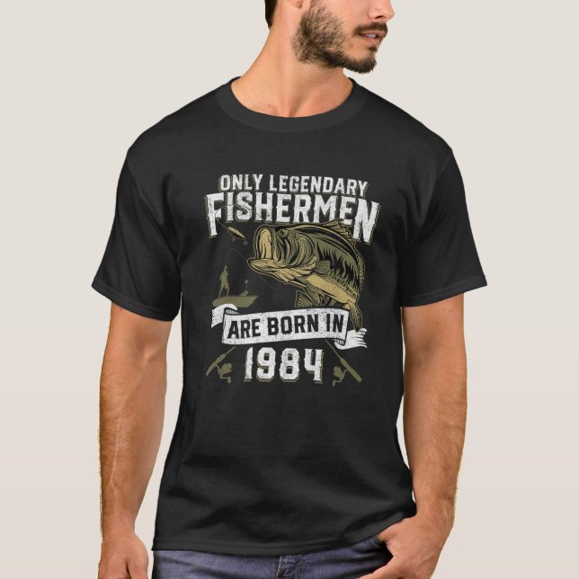 T-shirt Homme 37 Ans Pêche Anniversaire Né 1984 37E F (Devant)