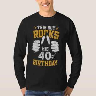 T-shirt Homme 40 Ans Ce Type Frappe Ses 40 Ans