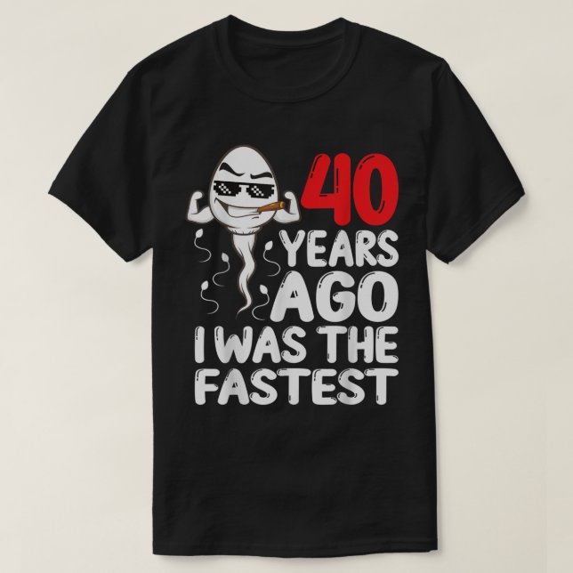 T-shirt Homme 40e Anniversaire Gag robe 40 ans Il ya J'ai  (Design devant)