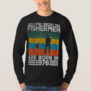 T-shirt Homme 46 ans Pêcheur Pêche 46e anniversaire