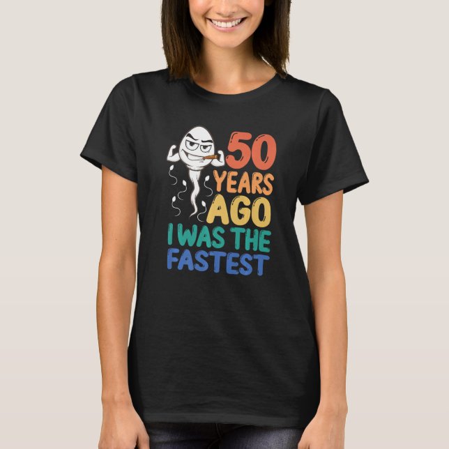 T-shirt Homme 50e Anniversaire Gag Robe Il Y A 50 Ans J'Ét (Devant)