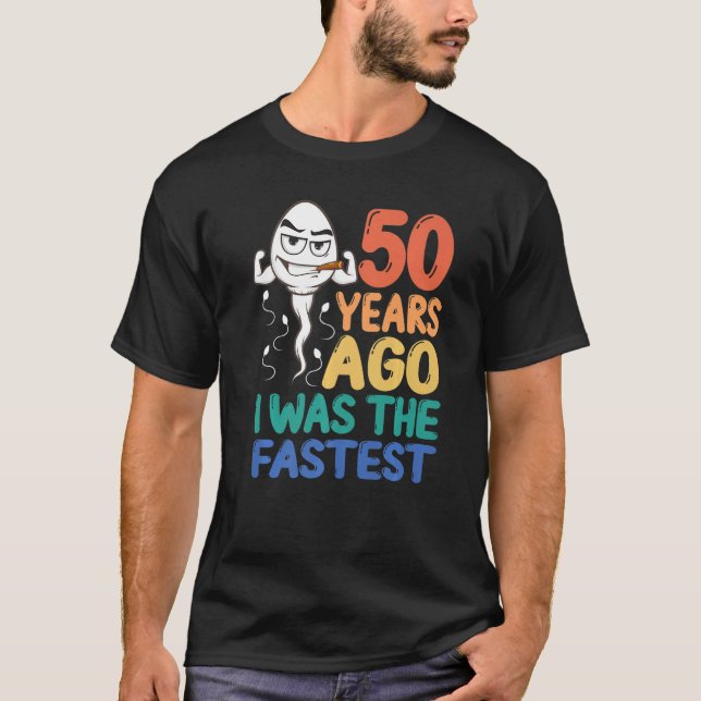 T-shirt Homme 50e Anniversaire Gag Robe Il Y A 50 Ans J'Ét (Devant)