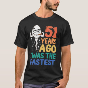 T-shirt Homme 51ème Anniversaire Gag Robe Il Y A 51 Ans J'