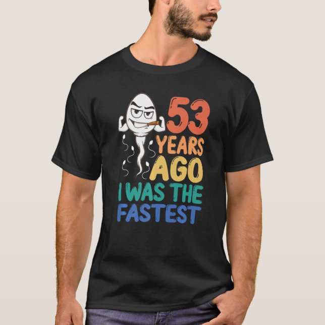 T-shirt Homme 53ème Anniversaire Gag Robe Il Y A 53 Ans J' (Devant)