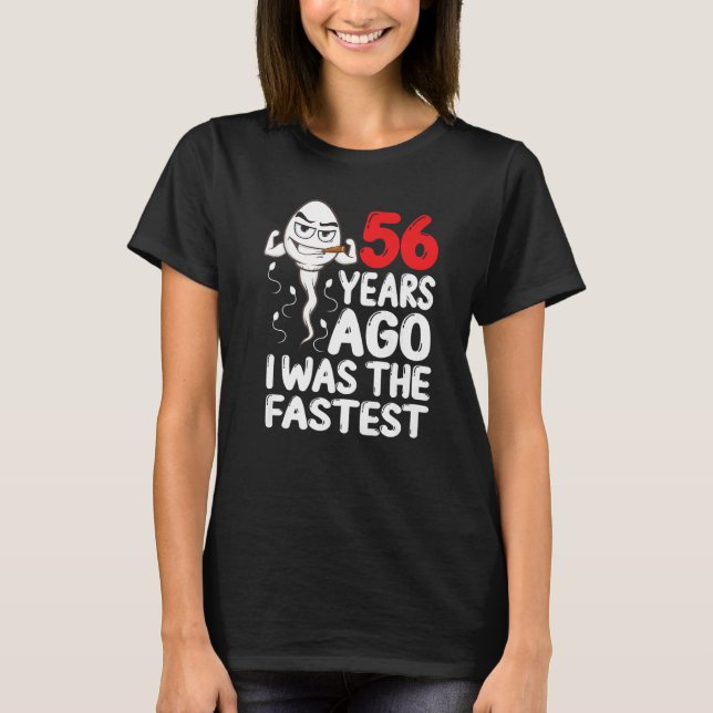T-shirt Homme 56e Anniversaire Gag Robe Il Y A 56 Ans J'Ét (Devant)