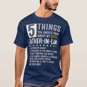 T-shirt Homme 5 Choses Que Vous Devriez Savoir Sur Ma Loi 