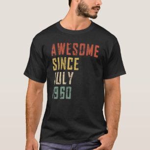 T-shirt Homme 62 Ans Awesome Depuis Juillet 1960 62th Bir