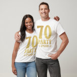 T-shirt homme 70th Birthday<br><div class="desc">70 Party Crew 70th Birthday Group Friends Family design Cadeau Tee Men T-shirt Classic Collection.</div>
