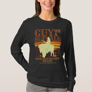 T-shirt Homme à cheval sur un possum buffle posse graphiqu