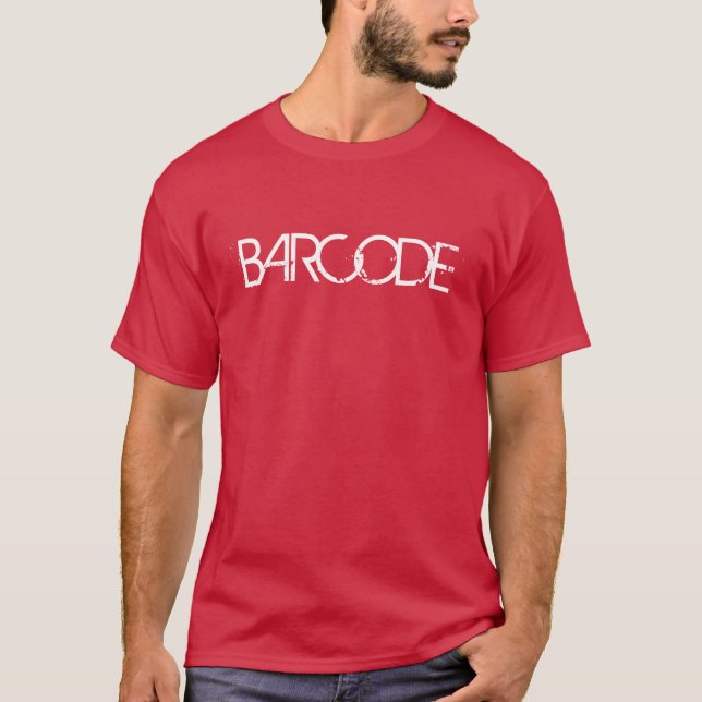 T-shirt homme à code à barres (Devant)