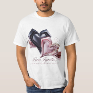 T-shirt homme à double coeur