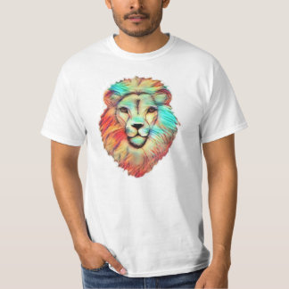 T-shirt homme à la tête de lion