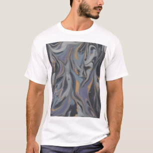 T-shirt homme à manches courtes Blue Swirl