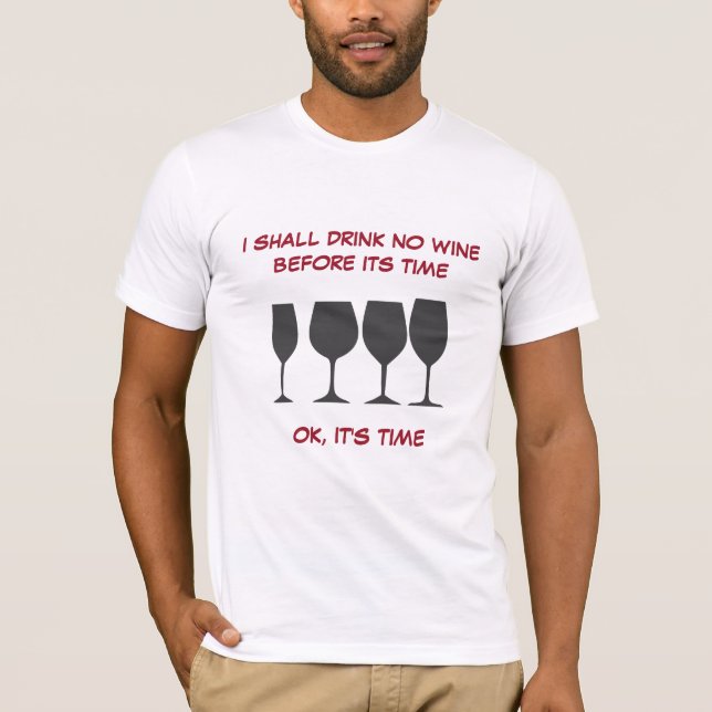 T-shirt homme à vin drôle (Devant)