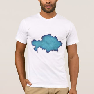 T-Shirt Homme Abstrait Aquarelle Bleu
