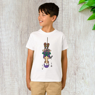 T-shirt Homme Accroché À Une Corde
