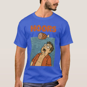T-shirt Homme affamé bavant devant un jambon flottant