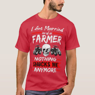 T-shirt Homme Agriculteur Je Suis Marié Et Un Agriculteur 