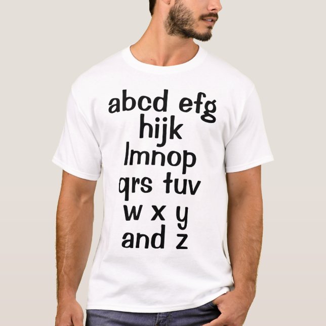 T-shirt homme Alphabet Song (Devant)