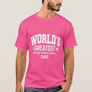 T-shirt Homme Anglais Cocker Espagnol Chien Papa Animal Th
