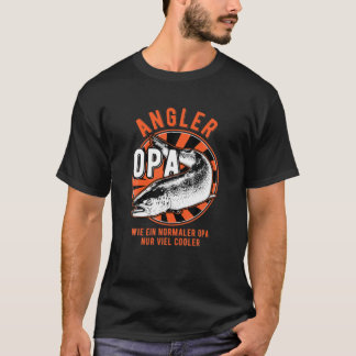T-shirt Homme Angler Grand-père Pêche Grand-père Opi Cool 
