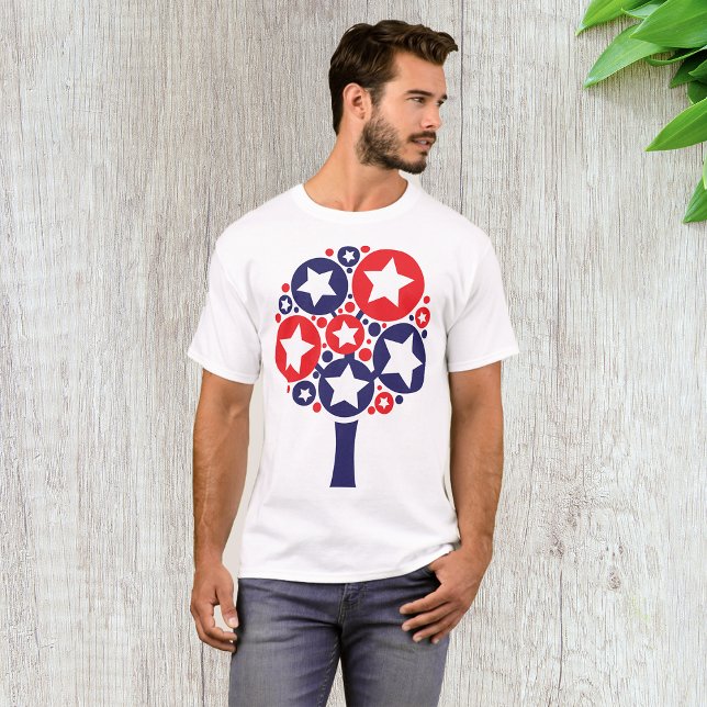 T-shirt homme arbre patriotique (Créateur téléchargé)