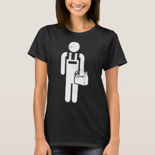 T-shirt Homme Artiste Rétro Graphiste Électricien À