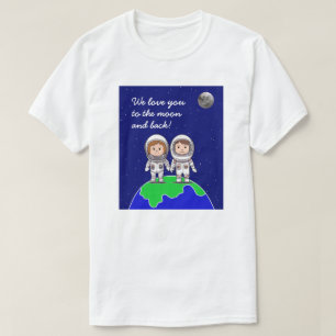 T-shirt homme - astronautes papa et maman par Jo I