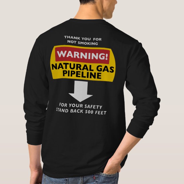 T-shirt Homme au gaz naturel - Reposez-vous (Dos)