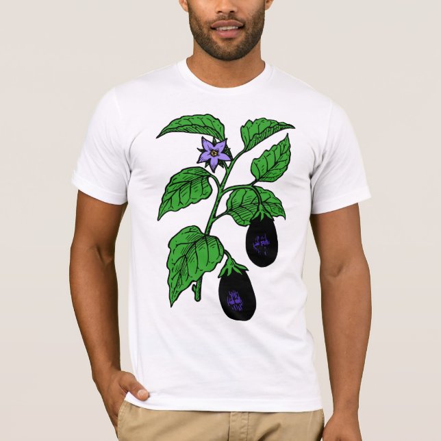 T-Shirt Homme Aubergine (Devant)