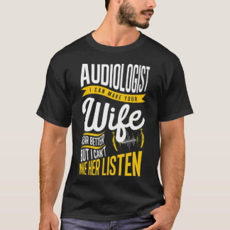 T-shirt Homme audiologiste femme docteur en audiologie Au 