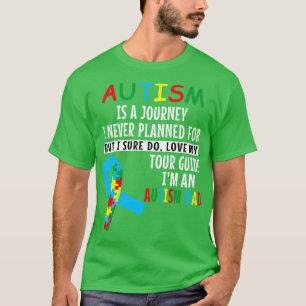 T-shirt Homme Autisme Papa Autisme Est Un Voyage Autisme