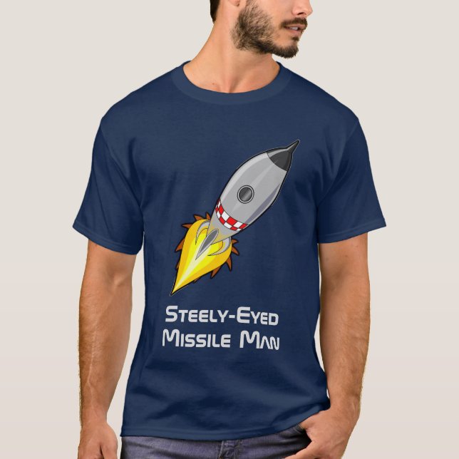 T-shirt Homme aux missiles à oeil serré (Devant)