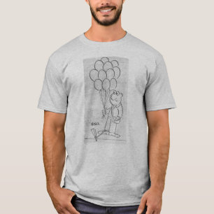 T-shirt Homme avec ballons caricature