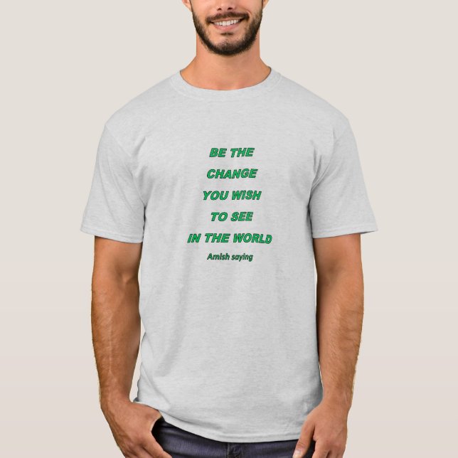 T-shirt homme avec citation Amish (Devant)