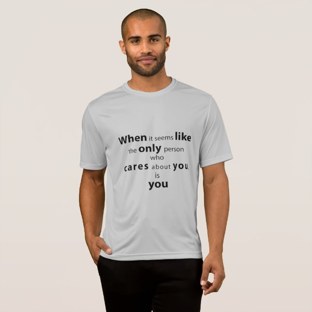 T-shirt homme avec citation de sagesse (Devant entier)