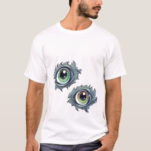 T-shirt homme avec dessin de dessin à l’oeil déchi