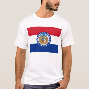 T-shirt homme avec drapeau de Missouri State USA