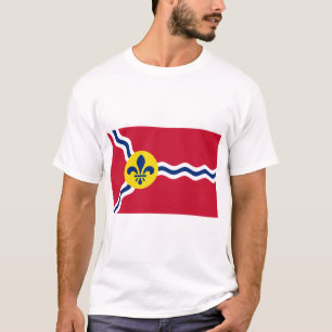 T-shirt Homme avec drapeau de Saint Louis, Missour