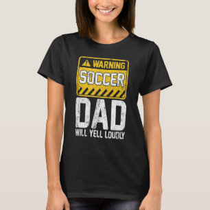 T-shirt Homme Avertissement Soccer Papa Vintage Retro Socc